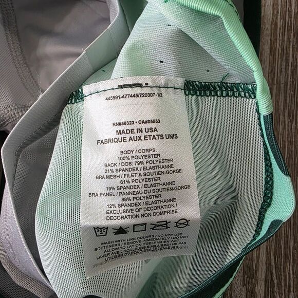 Nike Pro Elite Official Olympics Track & Field Bra Top Small S Green DR5051-341 - Picture 7 of 9